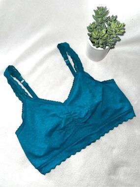 NEW! TORRID Lace Bralette, Teal / Aqua, Size 2X, New Without Tag (Never Worn)